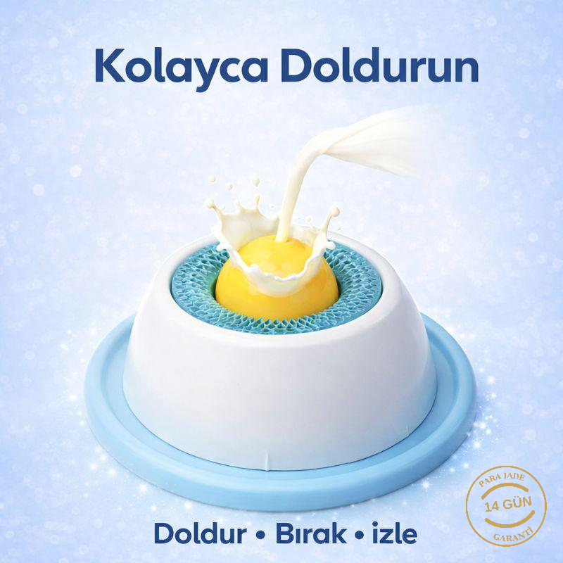 Patikap™ Yavaş Yeme Mama Kabı — Hızlı Yemeyi Durdur, Dağınıklığı Önle